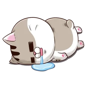 Стикер из набора Ami fat cat