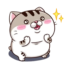 Стикер из набора Ami fat cat