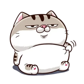Стикер 6 из набора Ami fat cat