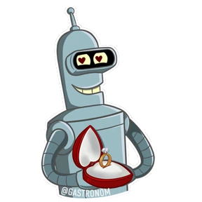Стикер из набора Bender