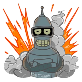 Стикер 8 из набора Bender