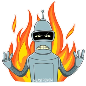 Стикер 20 из набора Bender
