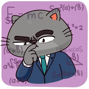 Стикер 15 из набора Бизнес-кот