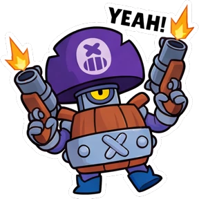 Стикер 14 из набора BRAWL STARS