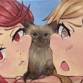 Стикер 100 из набора Cat_art