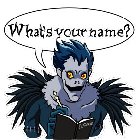 Стикер из набора Death Note