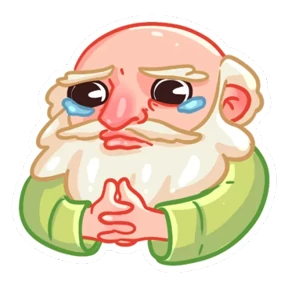 Стикер из набора Дед