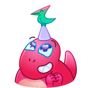 Стикер 13 из набора Динозавр Пинки