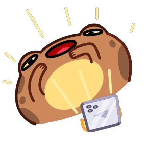Стикер 19 из набора Disgruntled Toad