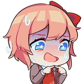 Стикер из набора Doki Doki Literature Club