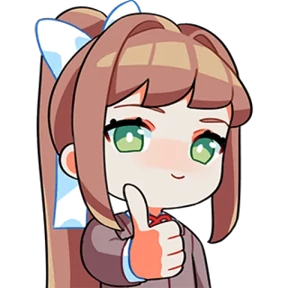 Стикер из набора Doki Doki Literature Club