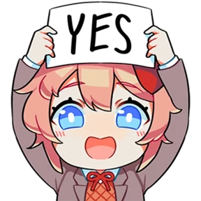 Стикер 10 из набора Doki Doki Literature Club