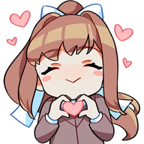 Стикер 14 из набора Doki Doki Literature Club