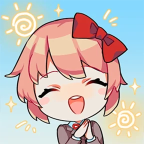 Стикер 19 из набора Doki Doki Literature Club