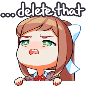 Стикер 21 из набора Doki Doki Literature Club