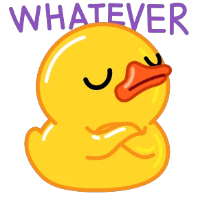 Стикер из набора Duck