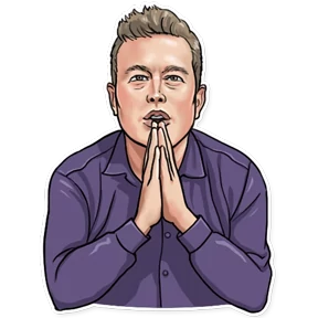 Стикер из набора Elon Musk
