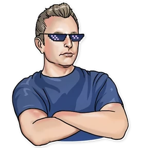 Стикер из набора Elon Musk