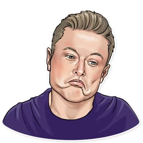 Стикер из набора Elon Musk
