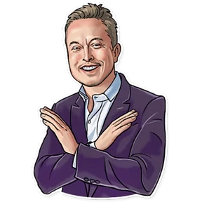 Стикер 2 из набора Elon Musk