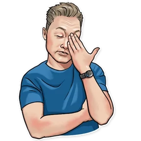 Стикер 10 из набора Elon Musk