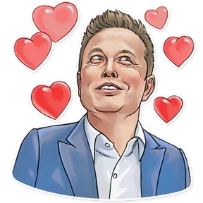 Стикер 3 из набора Elon Musk