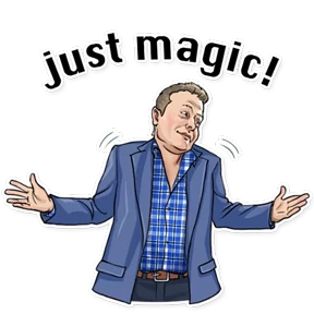 Стикер 14 из набора Elon Musk