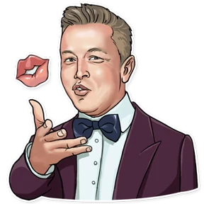 Стикер 16 из набора Elon Musk