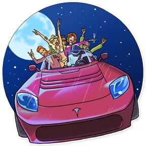 Стикер 24 из набора Elon Musk