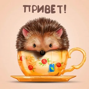 Стикер 1 из набора Ежик