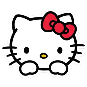 Стикер из набора Hello Kitty