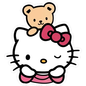 Стикер 7 из набора Hello Kitty