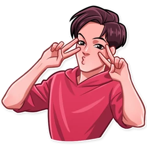 Стикер из набора K-Pop