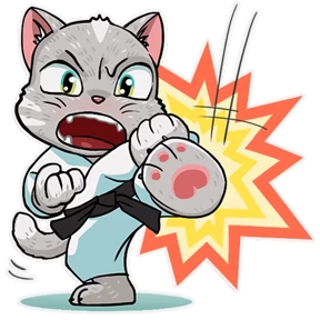 Стикер из набора Kamikaze Cat