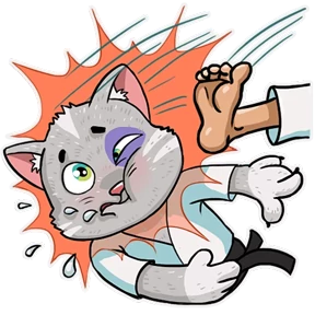 Стикер из набора Kamikaze Cat