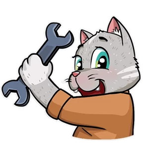 Стикер 12 из набора Kamikaze Cat