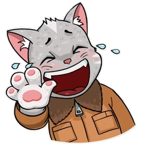Стикер 24 из набора Kamikaze Cat