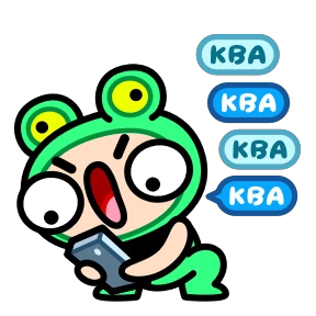 Стикер 15 из набора Корейская жабка