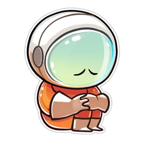 Стикер 5 из набора Космонавт