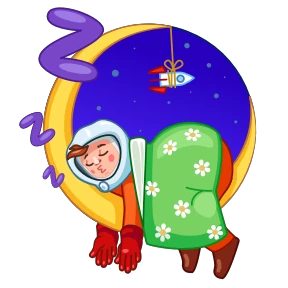 Стикер из набора Космос