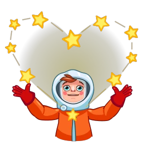 Стикер 22 из набора Космос