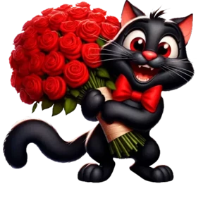 Стикер 18 из набора Котик