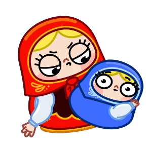 Стикер 13 из набора Матрёна