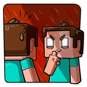 Стикер 10 из набора Minecraft