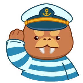 Стикер 17 из набора Моржик