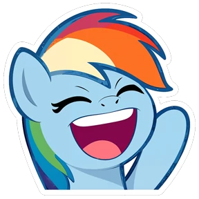 Стикер 44 из набора My Little Pony 2