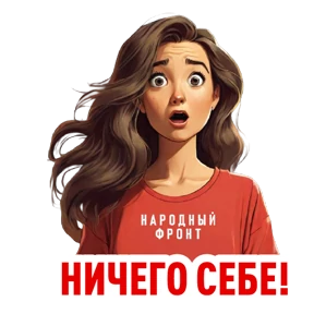 Стикер 8 из набора Народный фронт в деле