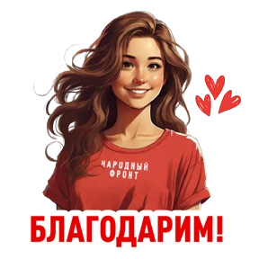 Стикер 6 из набора Народный фронт в деле