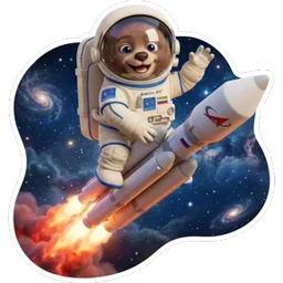 Стикер 1 из набора Неделя космоса