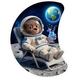 Стикер 4 из набора Неделя космоса